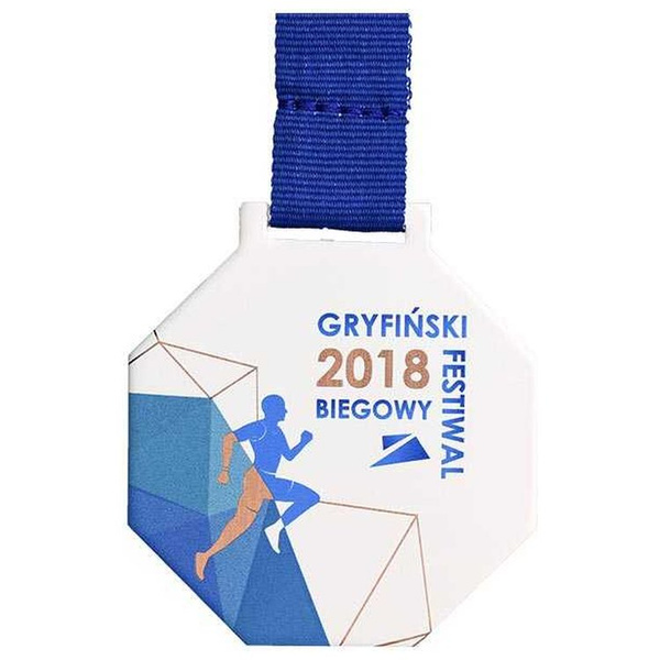 Medal personalizowany - Q-Medal - ośmiokątny 60mm