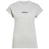Koszulka damska adidas Essentials Linear Cotton szara