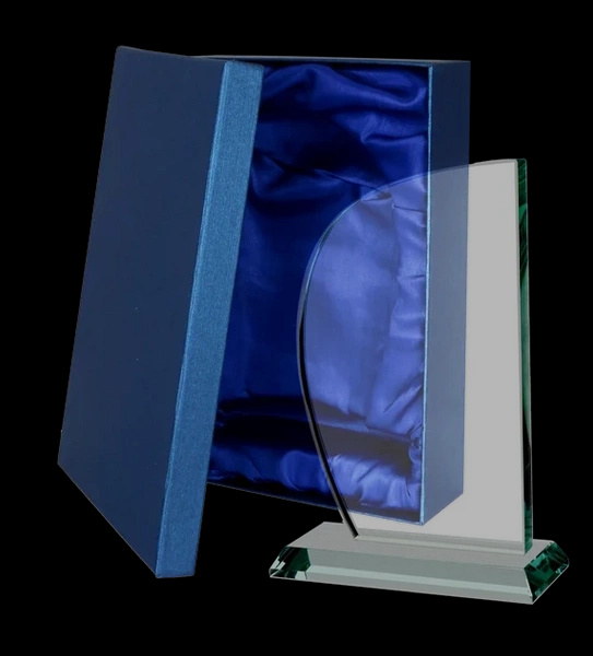 Trofeum szklane 21cm z nadrukiem kolorowym LuxorJet GS035