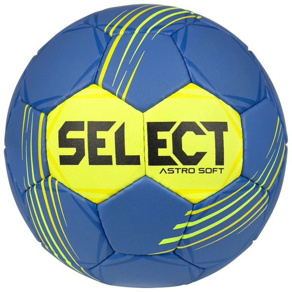 Piłka ręczna Select Astro Soft niebiesko-żółta roz 0