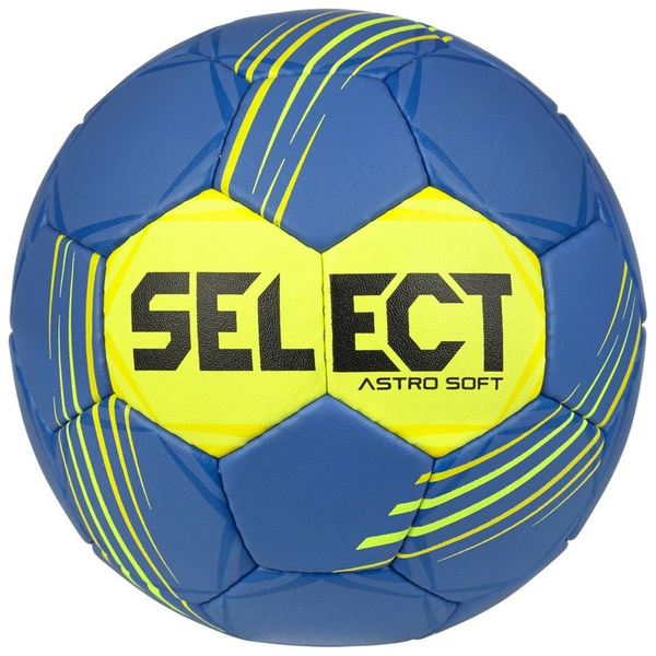 Piłka ręczna Select Astro Soft niebiesko-żółta roz 1