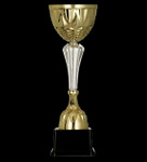 Puchar metalowy złoto - srebrny H-46,5cm, R-160mm 3153A