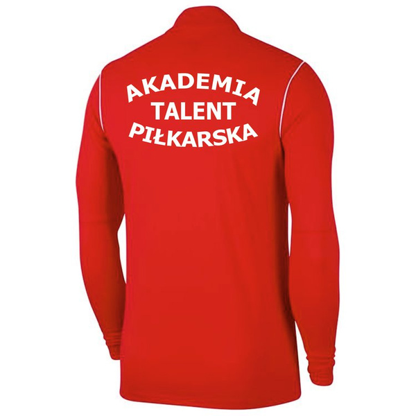 Bluza męska Nike KNIT TRACK JACKET czerwona z nadrukiem Akademii Piłkarskiej Talent