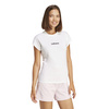 Koszulka damska adidas Essentials Linear Cotton biała JC8239 