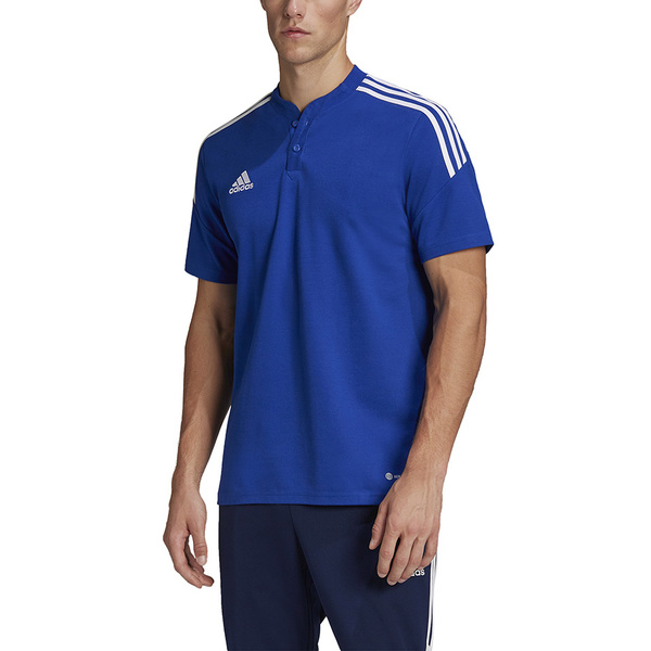 Koszulka męska adidas Condivo 22 Polo niebieska HG6307