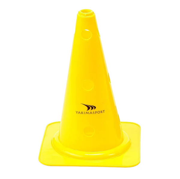 Pachołek wysoki z otworami, dziurami 38 cm Żółty