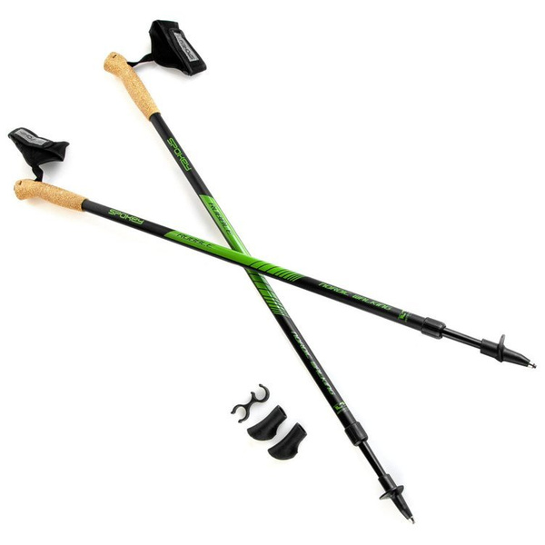 Kije Nordic Walking Spokey Rubble zielono-czarne