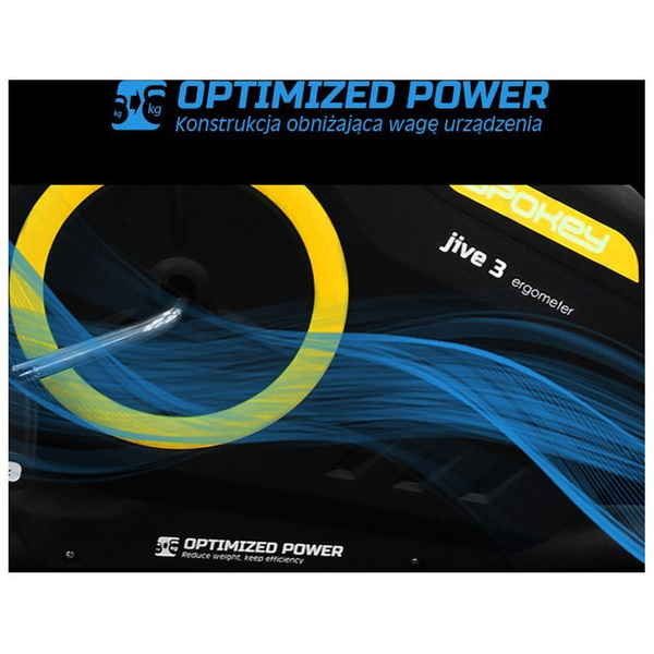 Rower magnetyczny Spokey JIVE czarno-żółty 85 x 49 x 112 cm