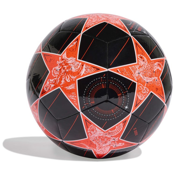 Piłka nożna adidas UCL Club 25/26 League Stage czarno-czerowna