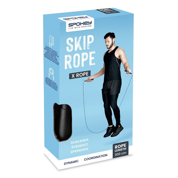 Skakanka szybkościowa Spokey X ROPE czarna