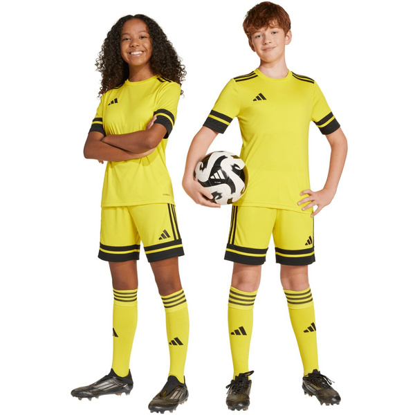 Spodenki dla dzieci adidas Squadra 25 żółte JJ2421