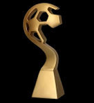 Statuetka odlewana 23cm - PIŁKA NOŻNA - RP5010-23/G