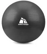 Piłka gimnastyczna fitness METEOR z pompką czarna 75 cm