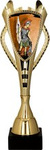 Puchar plastikowy złoty - STRAŻACTWO H-30cm 7243/FIR1-F