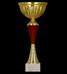 Puchar metalowy złoto - burgundowy H-21cm, R-80mm 9272F