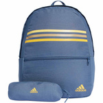 Plecak szkolny, sportowy adidas Classic Horizontal 3-Stripes niebieski IR9838