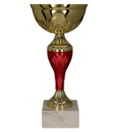 Puchar metalowy złoto-czerwony H-24,5cm, R-120mm 8368C
