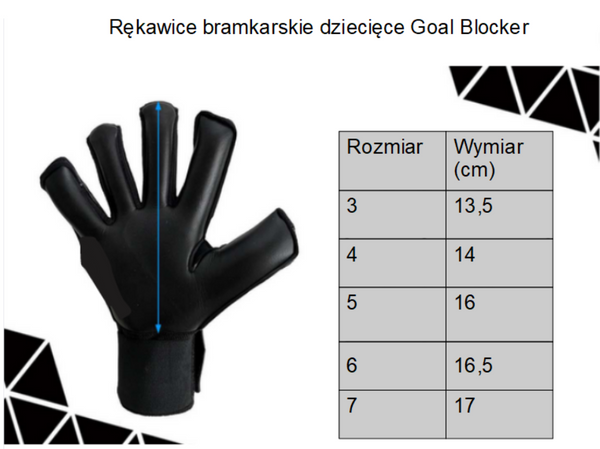 Rękawice bramkarskie dziecięce Goal Blocker Rozm. 7