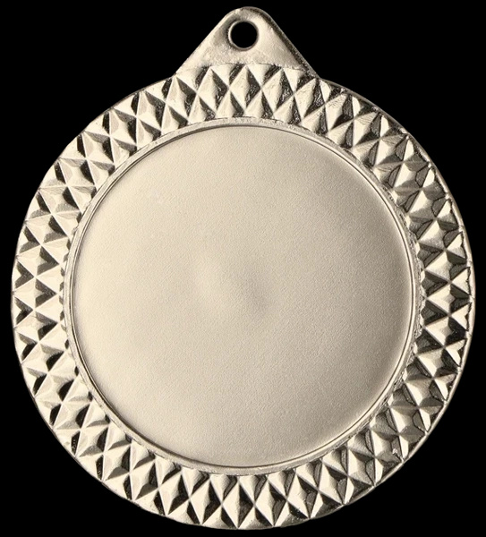 Medal srebrny z miejscem na emblemat - 70mm MMC1270
