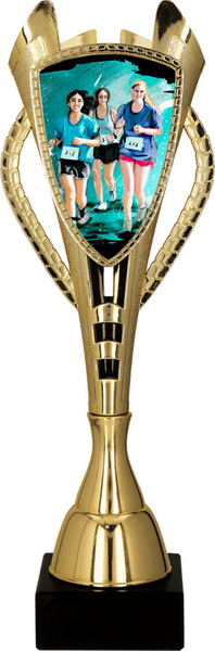 Puchar plastikowy złoty - BIEGI KOBIET H-33,5cm 7243/RUN1-D
