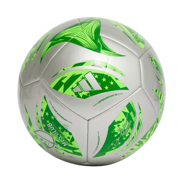 Piłka nożna adidas MLS Club srebrno-zielona JH1307