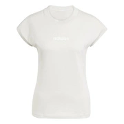 Koszulka damska adidas Essentials Linear Cotton szara
