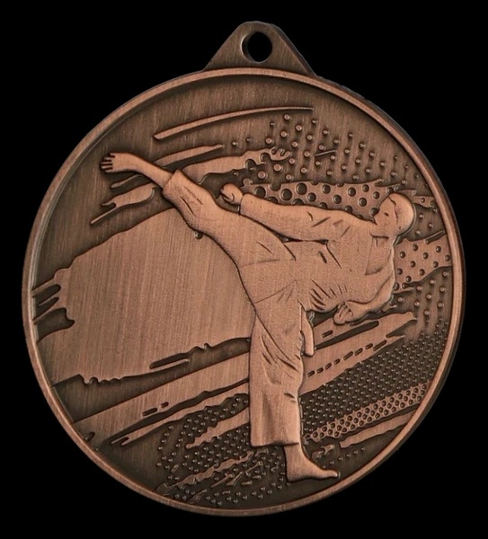 Medal 45mm brązowy - Karate MMC4509