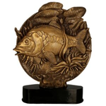 Statuetka odlewana brązowa WĘDKARSTWO RFST3050-18/BR