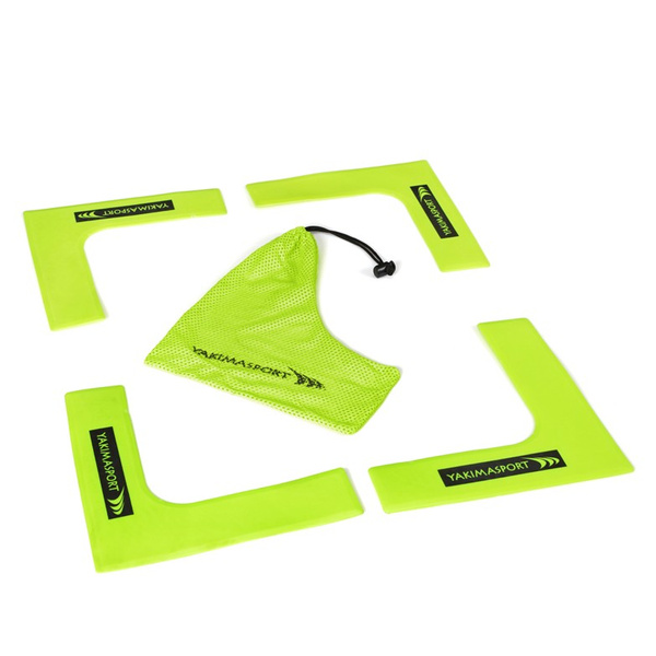 Znaczniki pola płaskie narożniki zestaw 4 szt. Niebieski