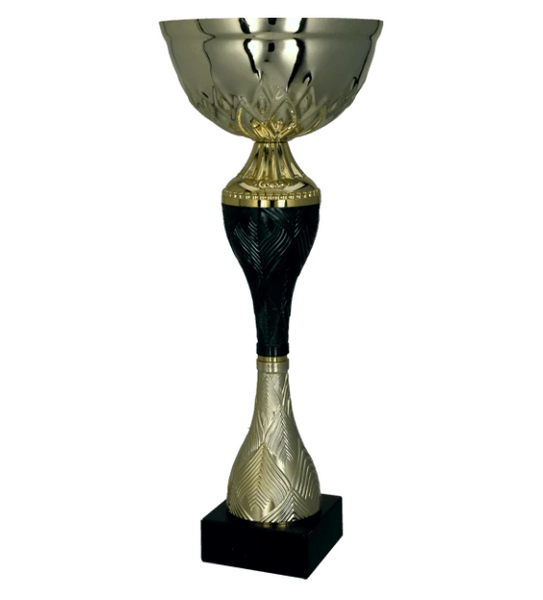 Puchar metalowy złoto-czarny H-32cm, R-120mm 9268B