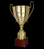 Puchar metalowy złoty - BERGO H-46cm, R-180mm 2057D