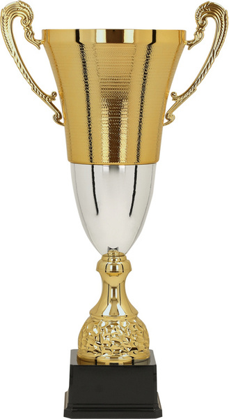 Puchar metalowy złoto-srebrny - BALTA H-62,5cm, R-220mm 2071B