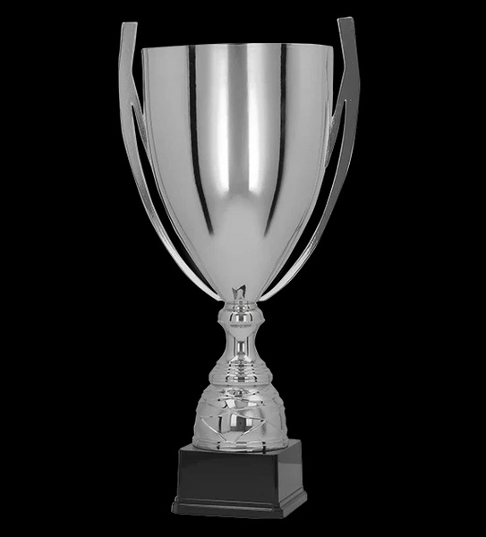 Puchar metalowy srebrny BASTERS 63cm 1058B