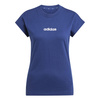 Koszulka damska adidas Essentials Linear Cotton granatowa JG8658