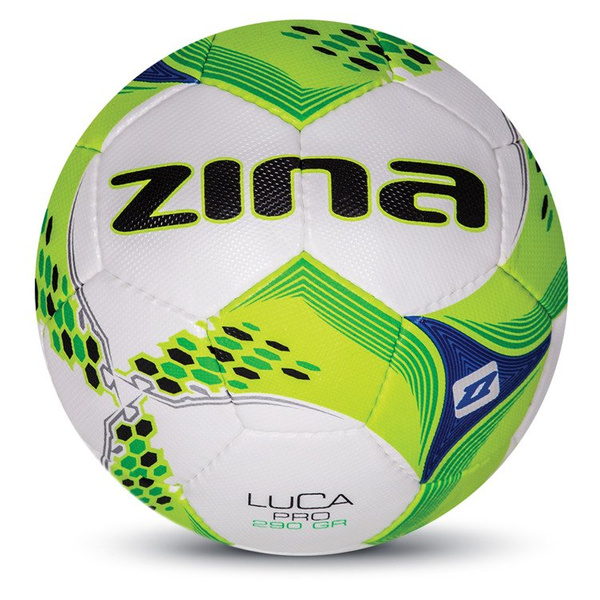 Piłka nożna Zina LUCA PRO zielono-biała rozmiar 4 290 gram na orlik