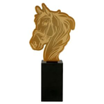 Statuetka metalowa złota JEŹDZIECTWO MLV-HOR