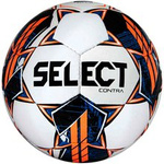 Piłka nożna Select Contra 4 V23 biało-czarno-pomarańczowa