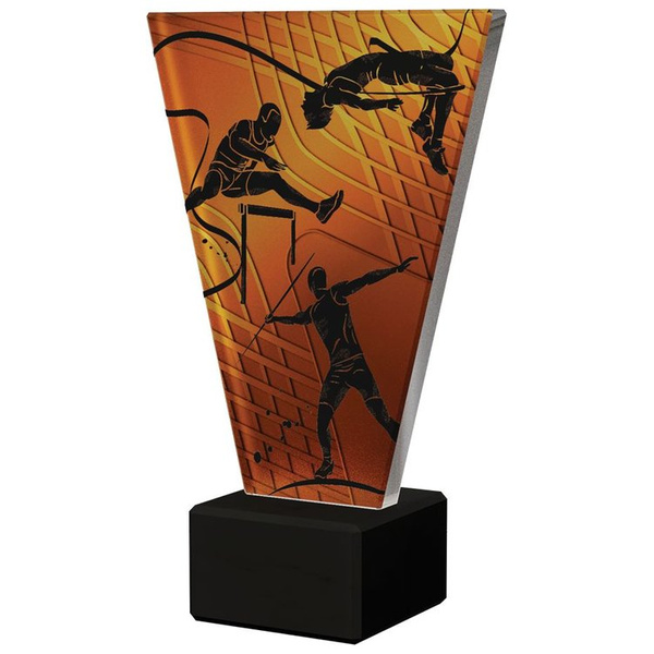 Trofeum szklane 15cm - LEKKOATLETYKA - VL1-D/ATH/BK