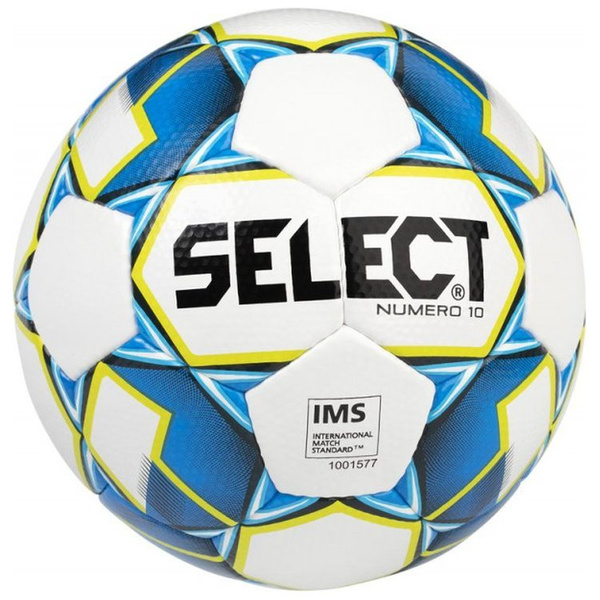 Piłka Nożna Select NUMERO 10 niebiesko biała rozmiar 5 IMS