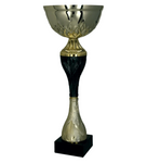 Puchar metalowy złoto-czarny H-30cm, R-120mm 9268C