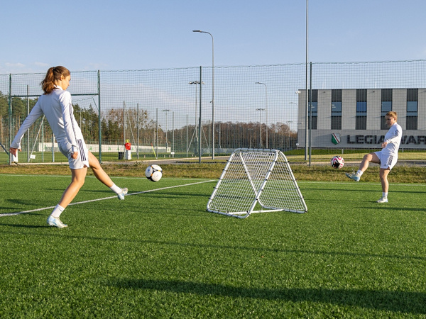 Rebounder podwójny, rama z siatką