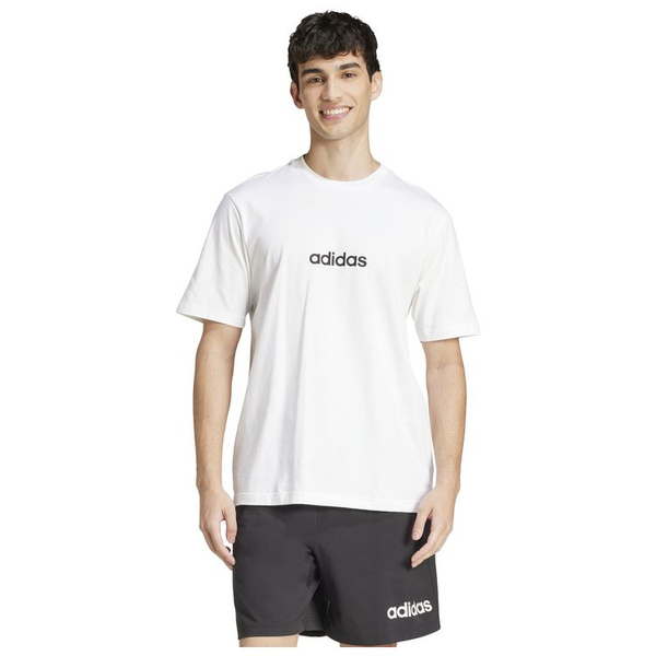 Koszulka męska adidas ESSENTIALS biała bawełniana
