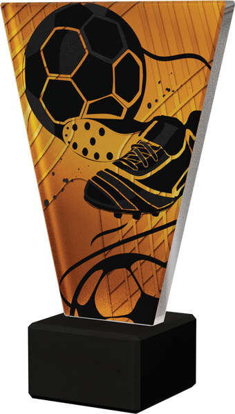 Trofeum szklane 22,5cm - PIŁKA NOŻNA - VL1-A/SOC3/BK