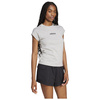 Koszulka damska adidas Essentials Linear Cotton szara