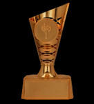 Puchar plastikowy srebrny - SILA H-13cm 9202/S