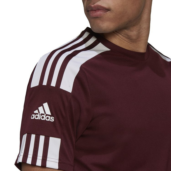 Koszulka męska adidas Squadra 21 Jersey bordowa piłkarska, sportowa