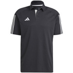 Koszulka męska adidas Tiro 23 Competition Polo czarna HK8051