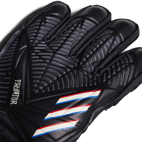 Rękawice bramkarskie adidas Predator Match Fingersave Junior czarne H62437