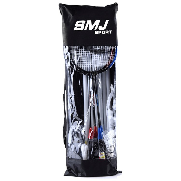 Zestaw do badmintona SMJ sport TL001 rakietki, lotki, słupki