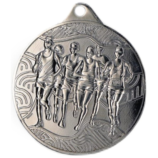 Medal srebrny stalowy Biegi Lekkoatletyka średnica 50 mm